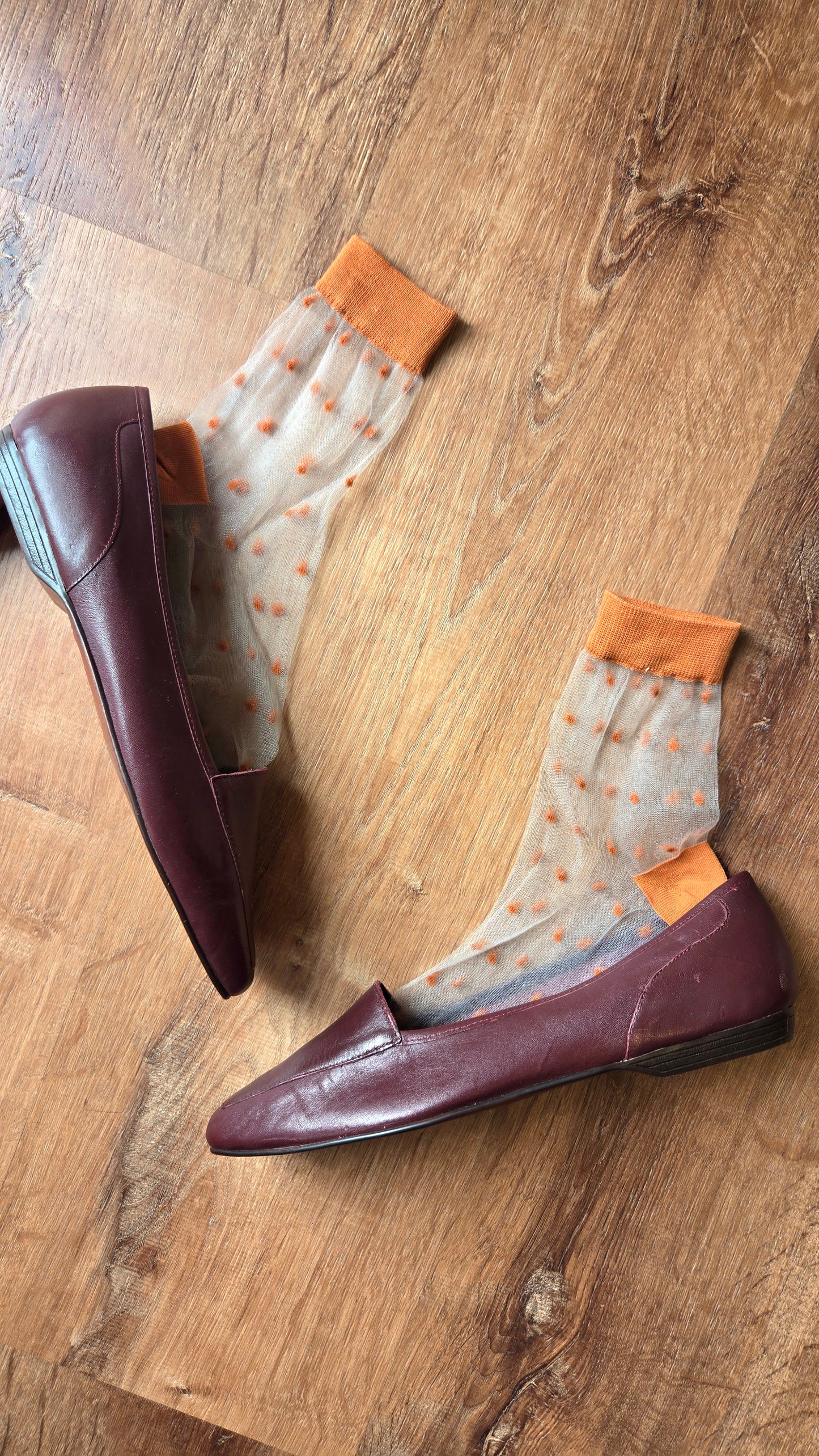 Polka Dots Sheer Mesh Socks