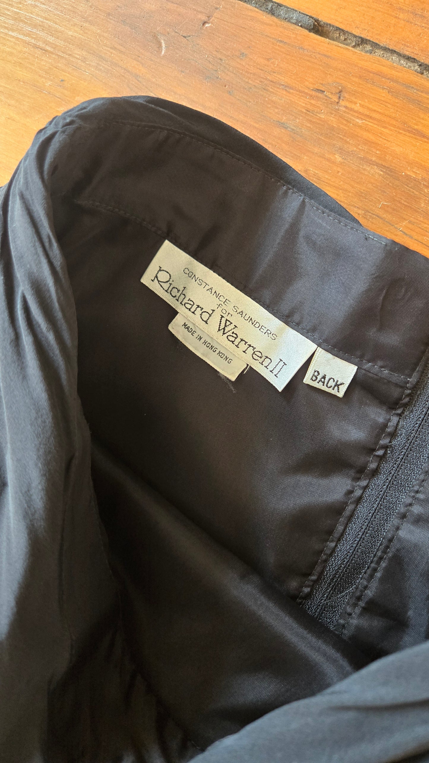 Black pleated cummerbund skirt