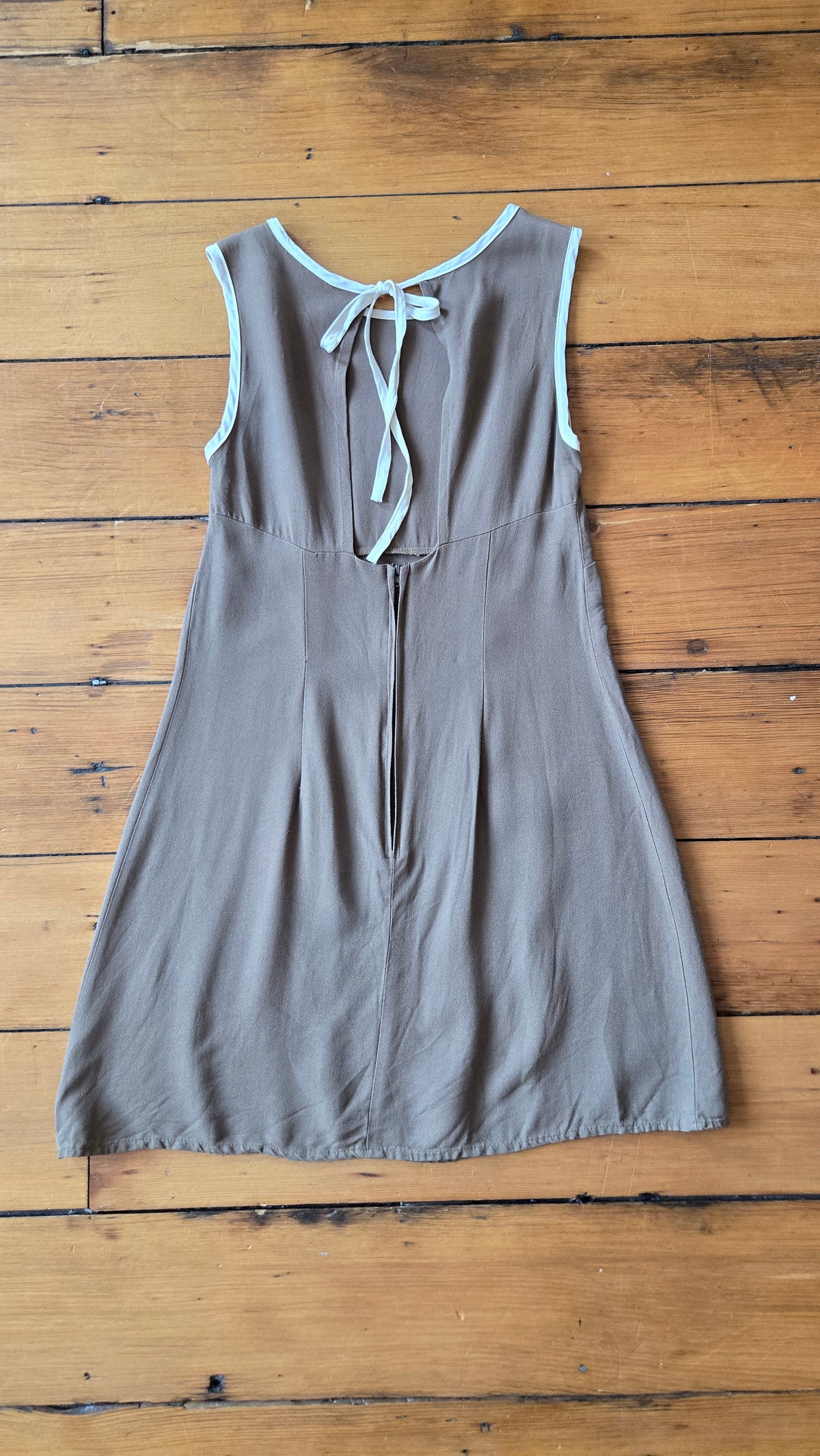 Taupe open back sundress