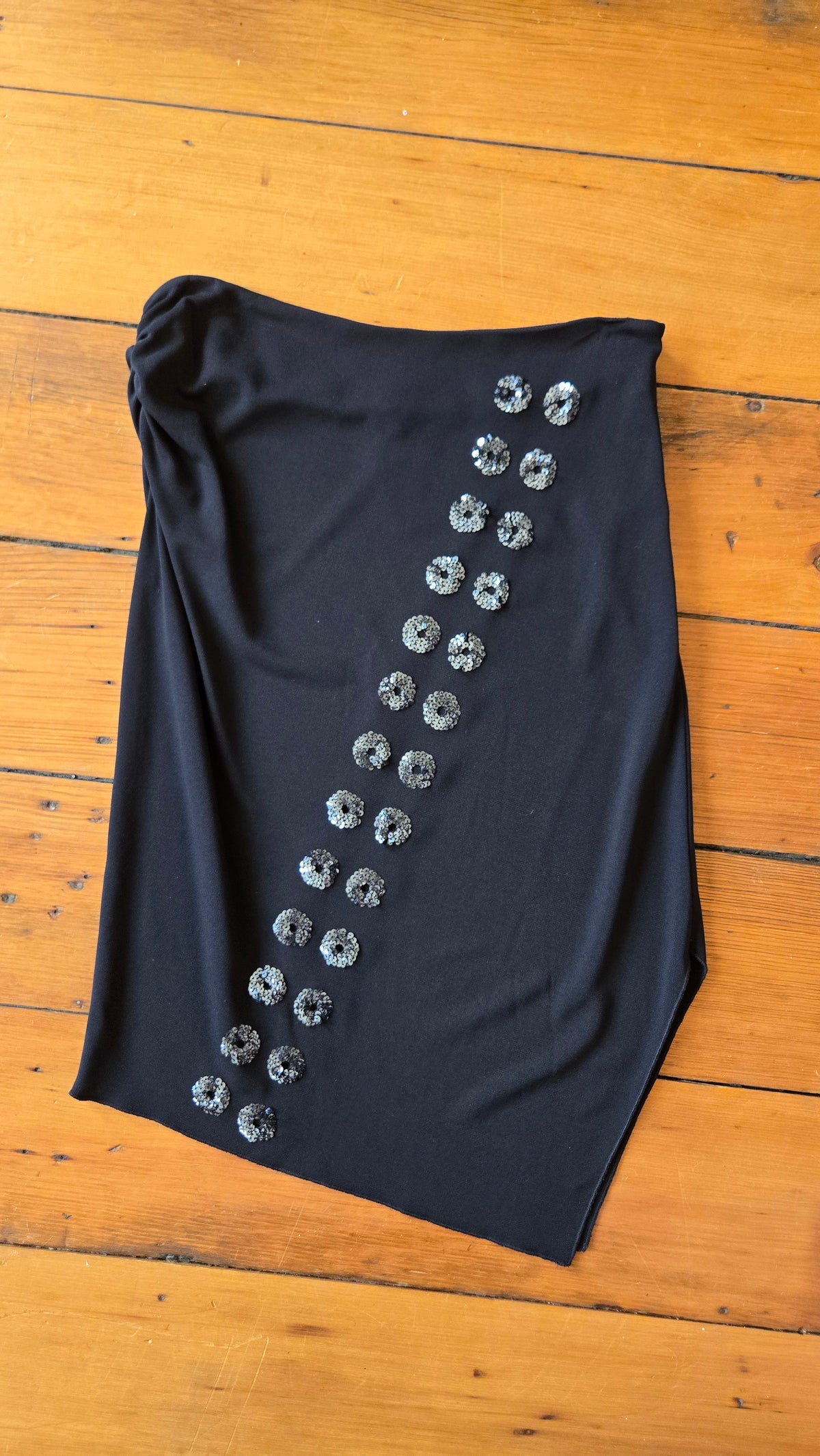 Vivienne Tam cut out sequin circle mesh skirt