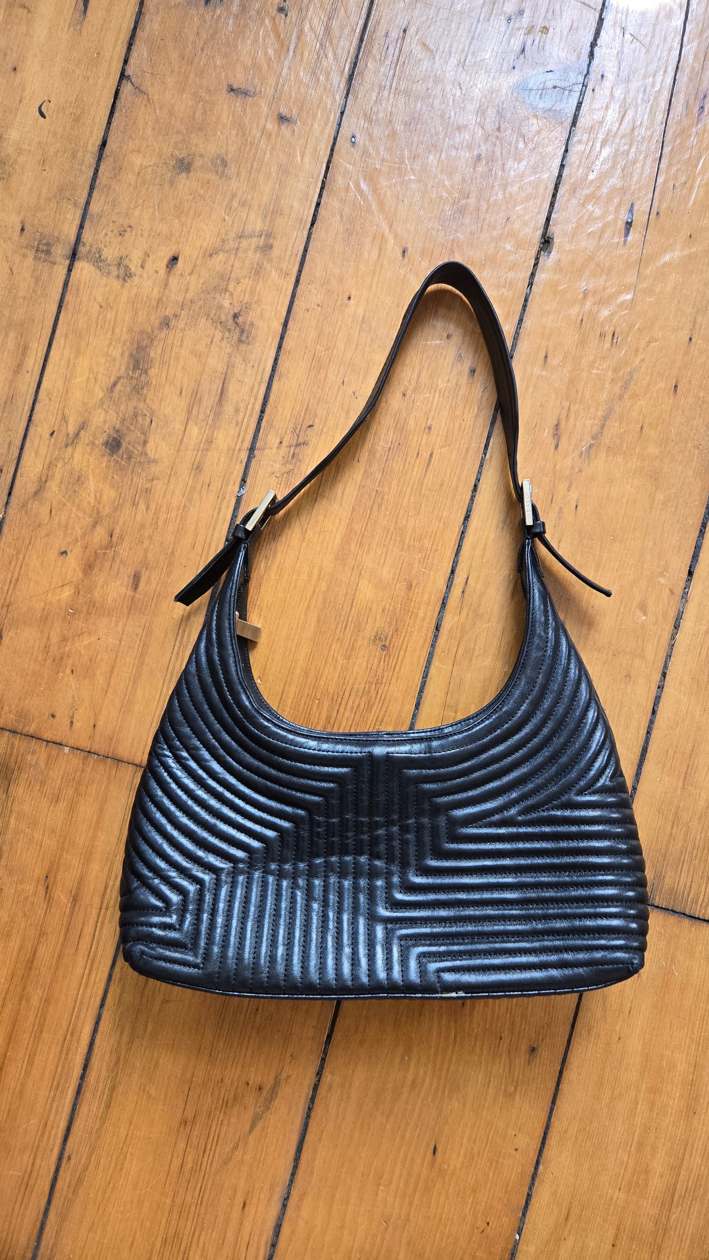 Bally quilted leather shoulder bag