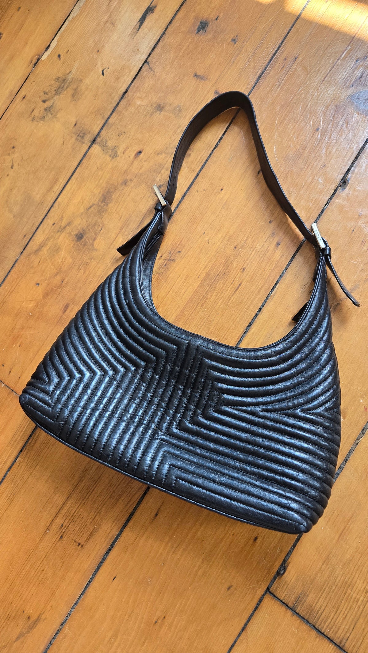 Bally quilted leather shoulder bag