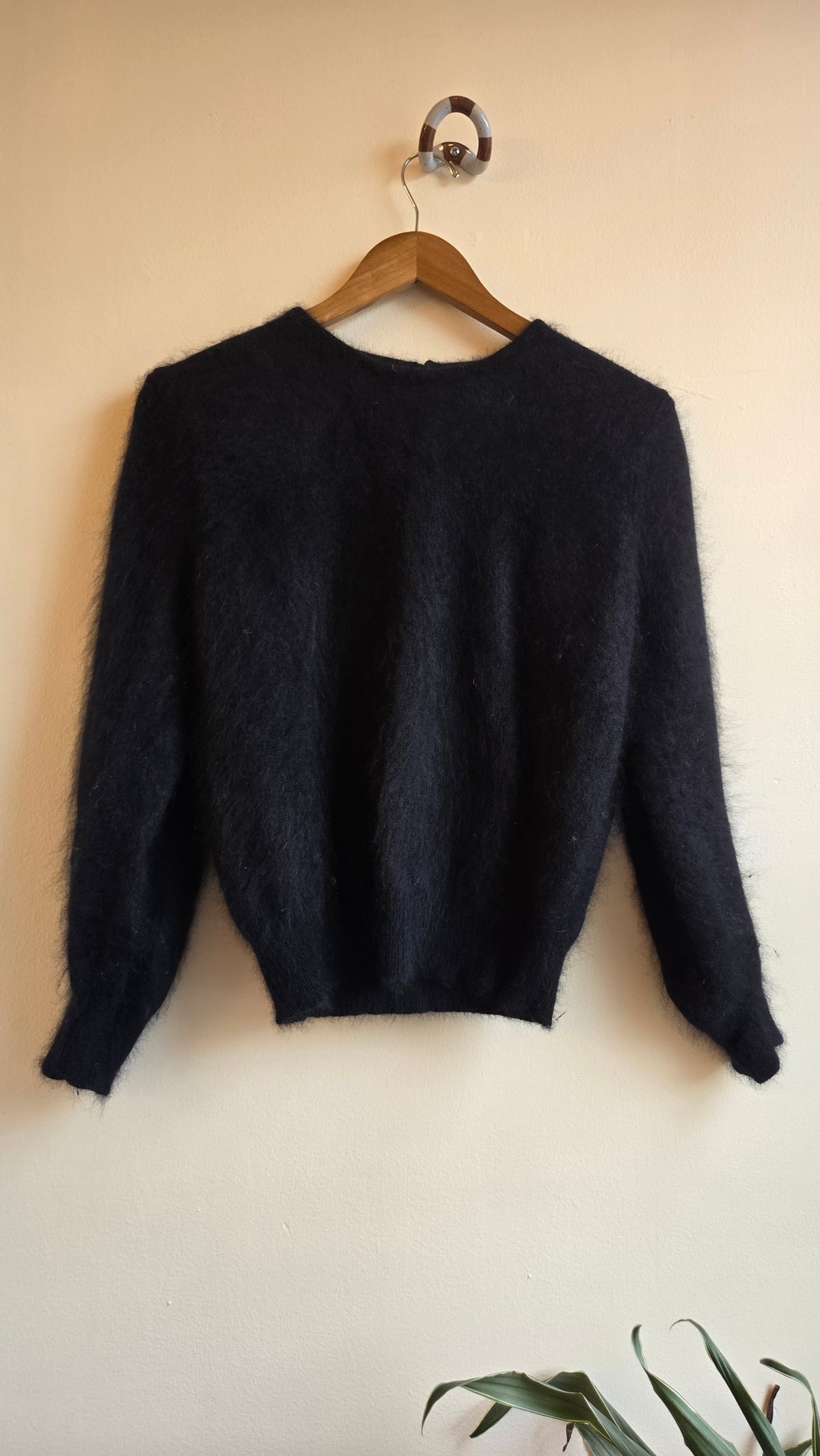 IB Diffusion black angora sweater