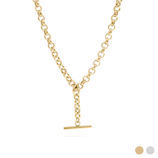 Gold Tbar chain Necklace