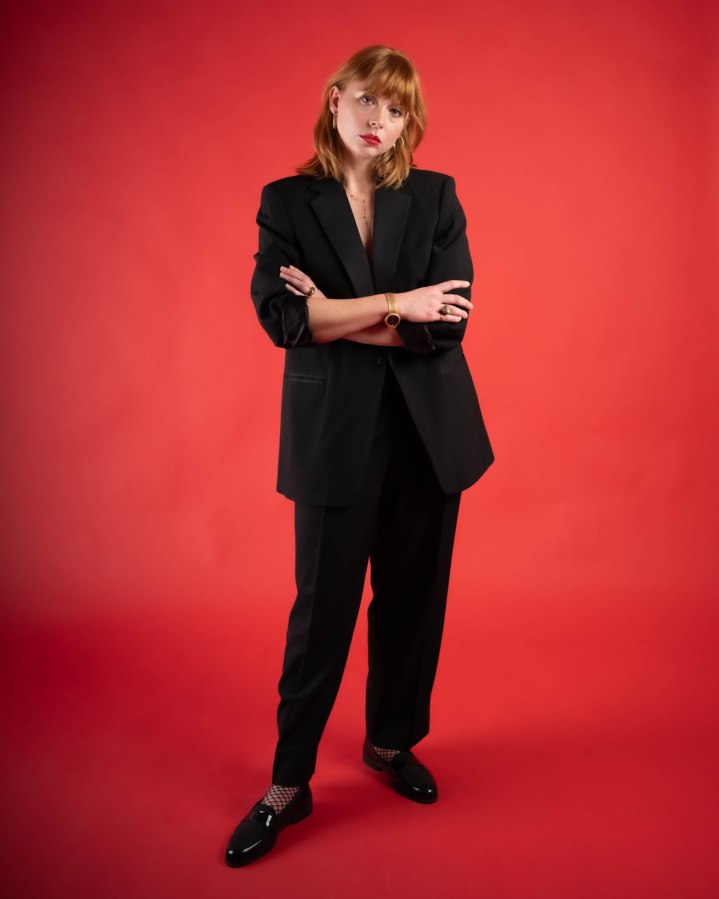 After Six tuxedo pant suit