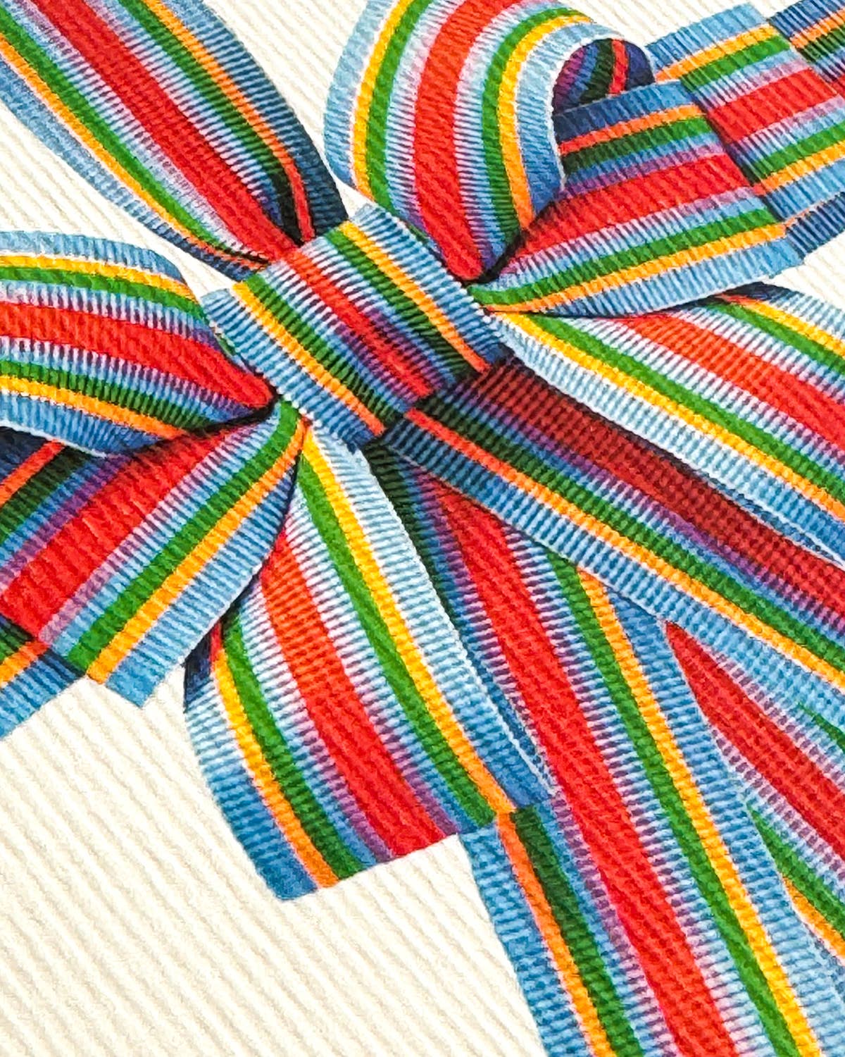 Candy Stripe Bow Greeting Card | Birthday Card