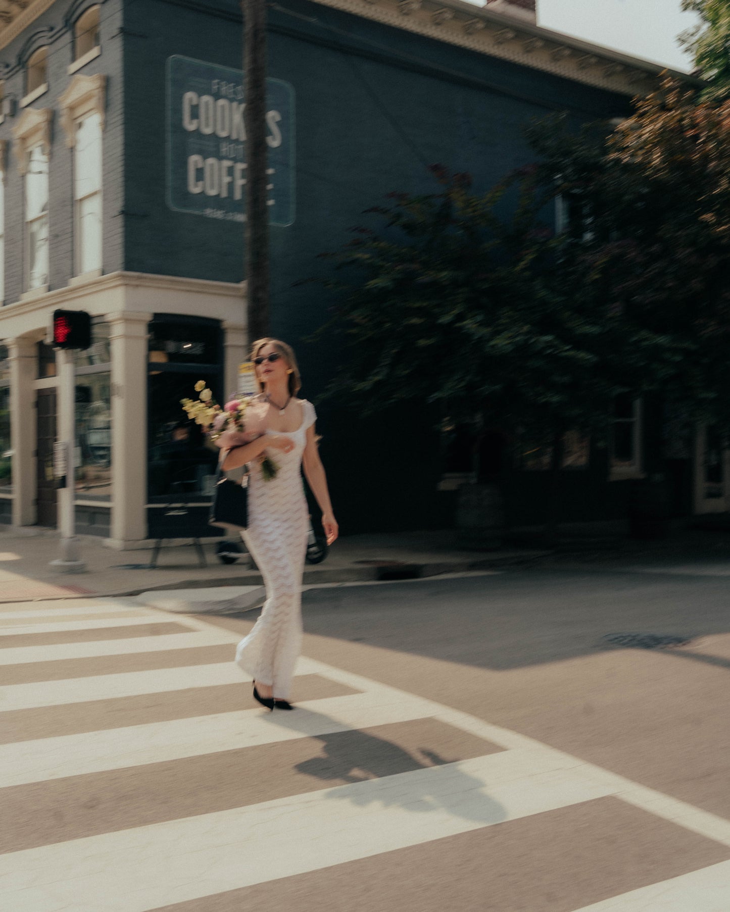 Alexia Ardmor white crochet gown