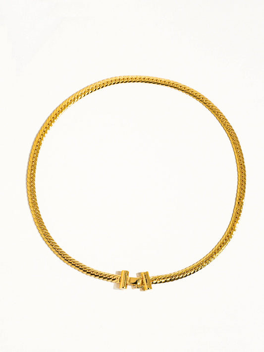 Savannah Gold T Chain Choker