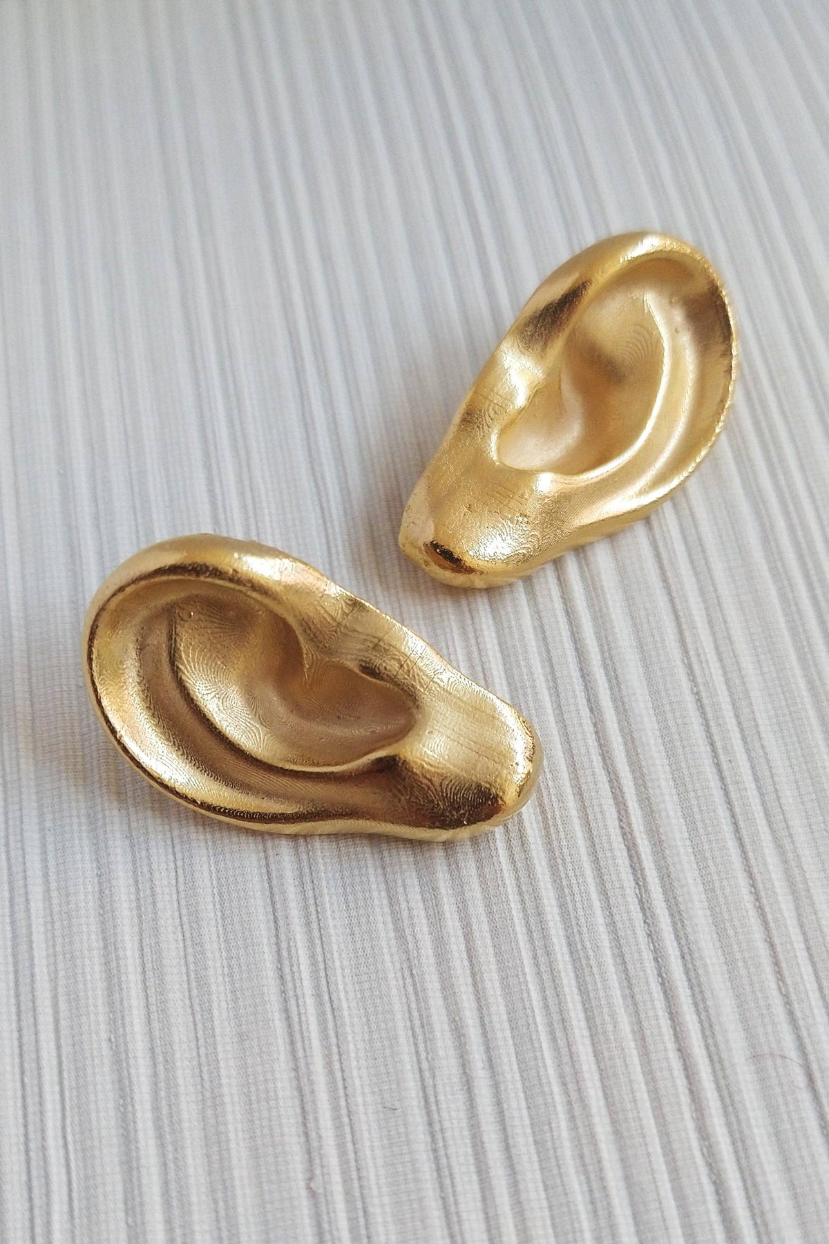 Sculptural earrings, Rene earrings, surreal jewelry: Large
