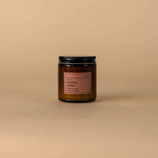No. 08 - Burning Cedar Candle: 3.5oz