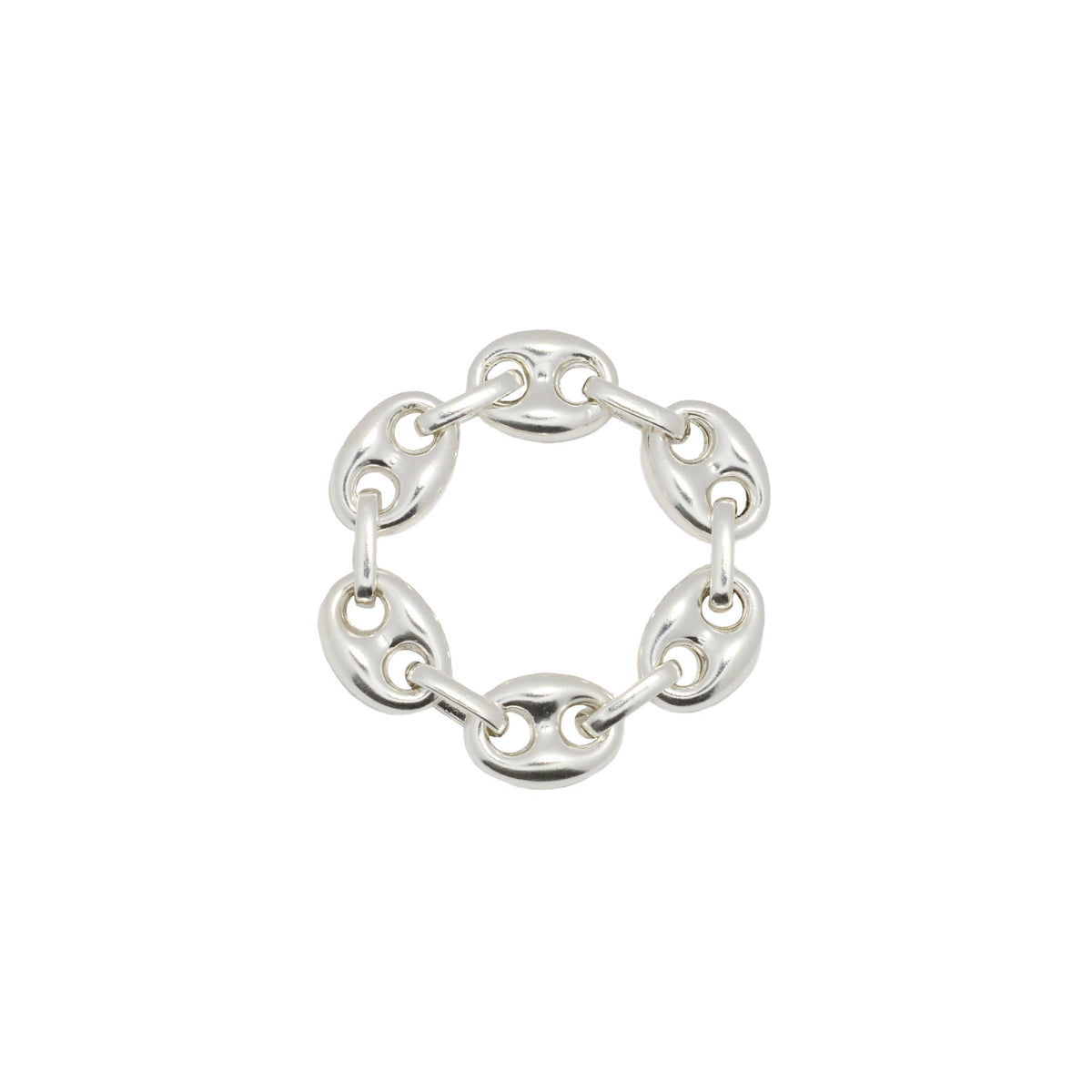 Large Brizo Chain Ring In Silver: 5