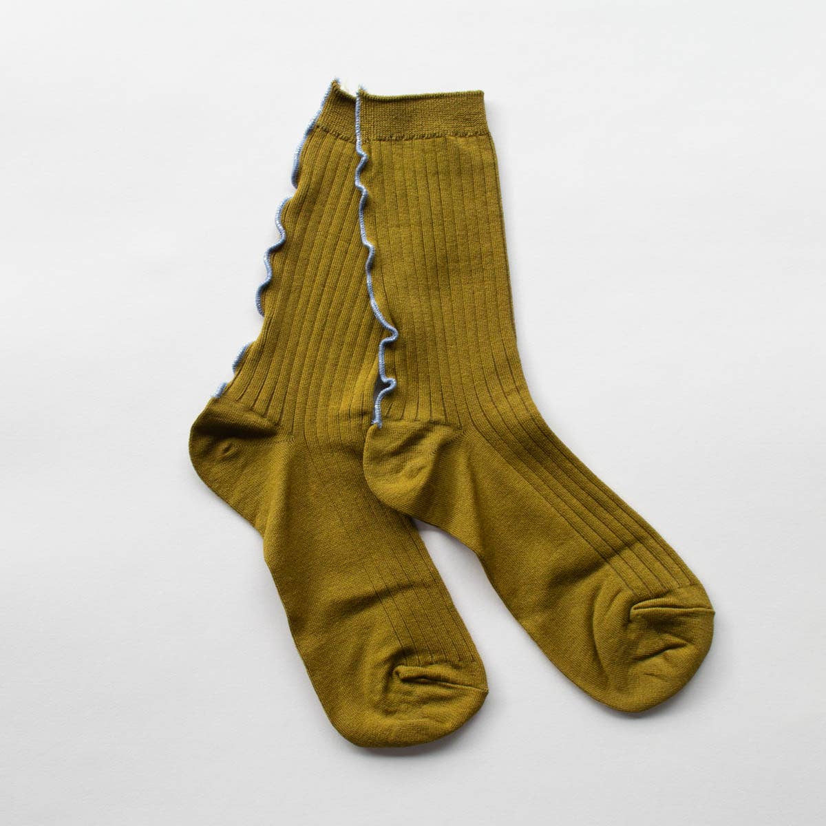 Merrow Stitch Socks: Rust