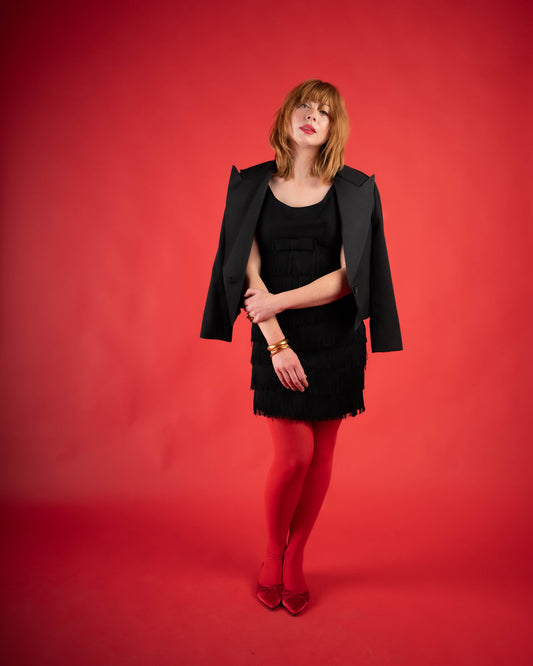 Er Gerard cropped tuxedo jacket