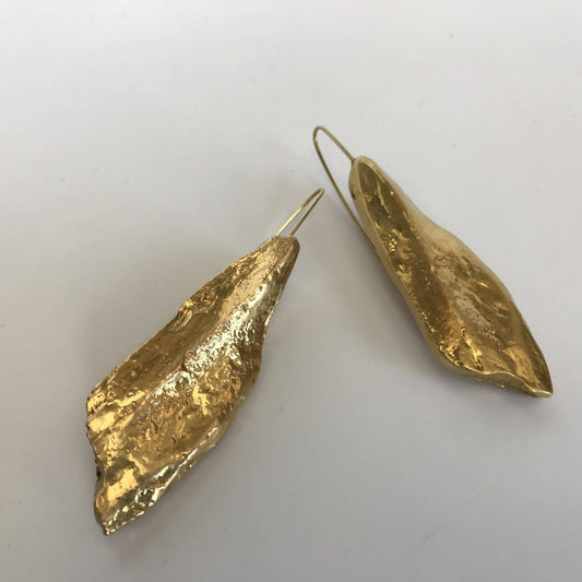 Itzel Stone Ceci Earrings: Gold-Poli