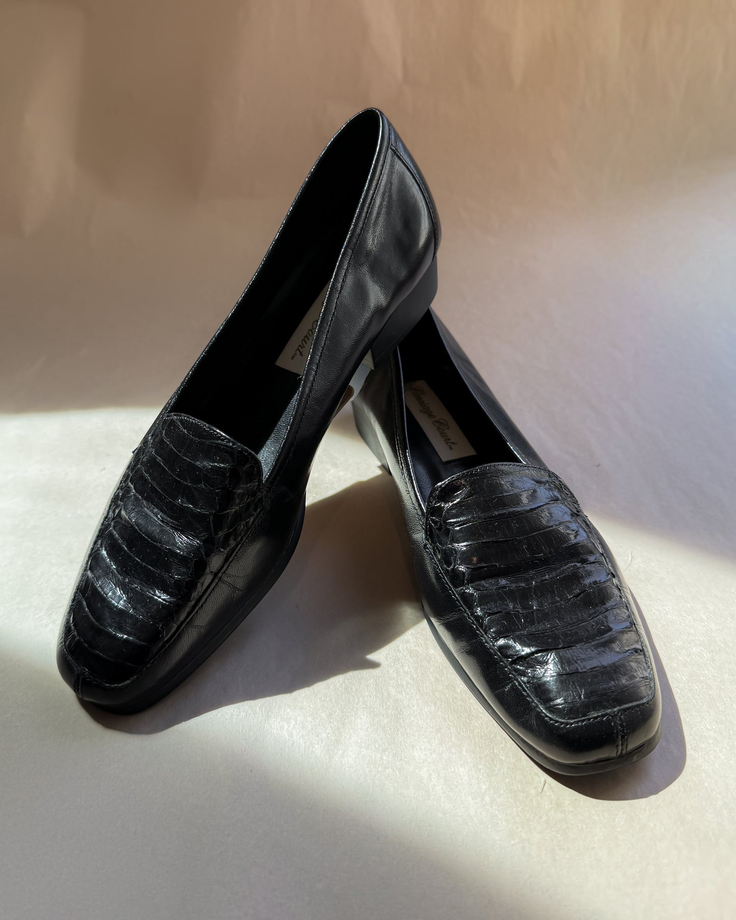 Carriage Court snake loafers