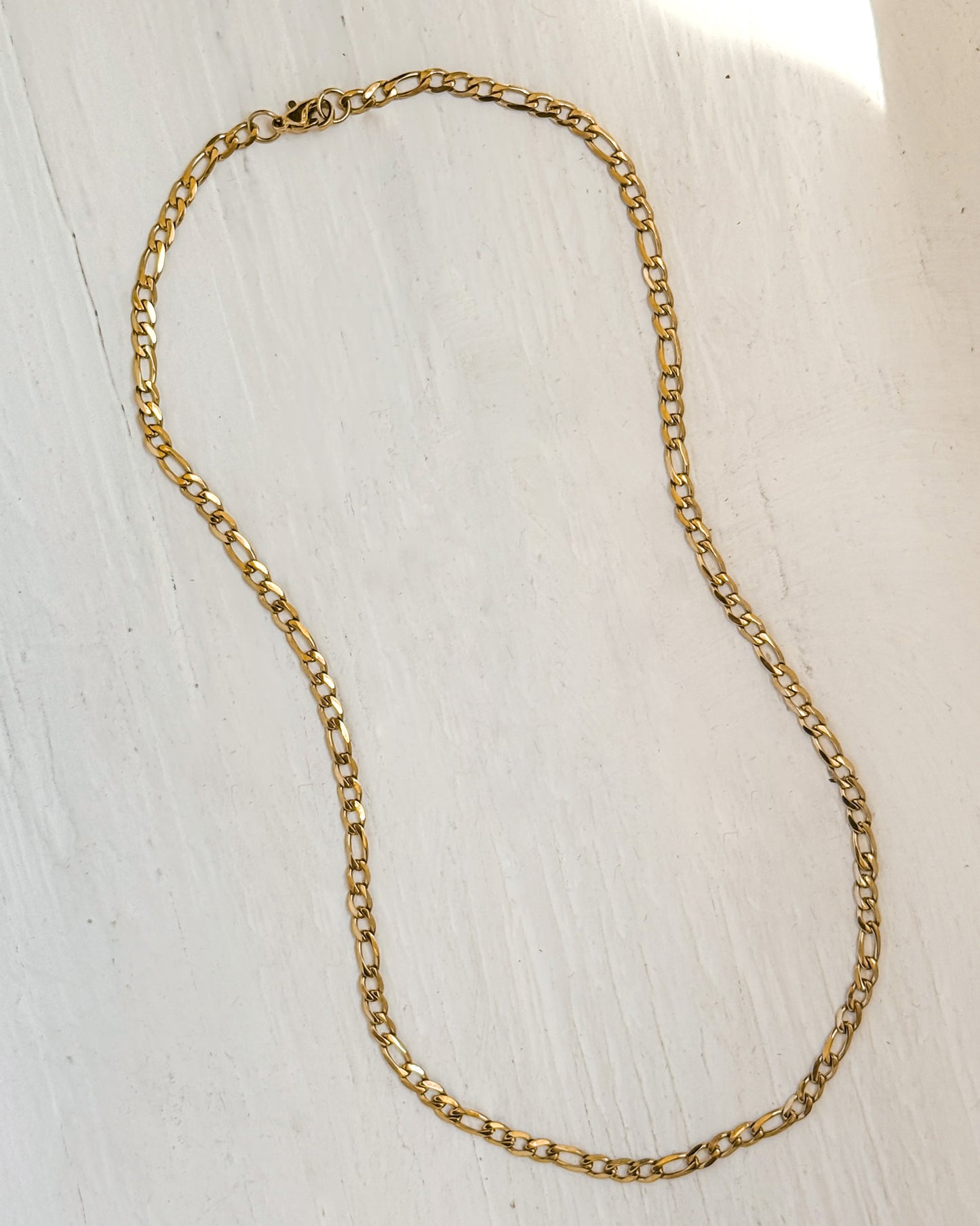 Gold Figaro Chain Necklace
