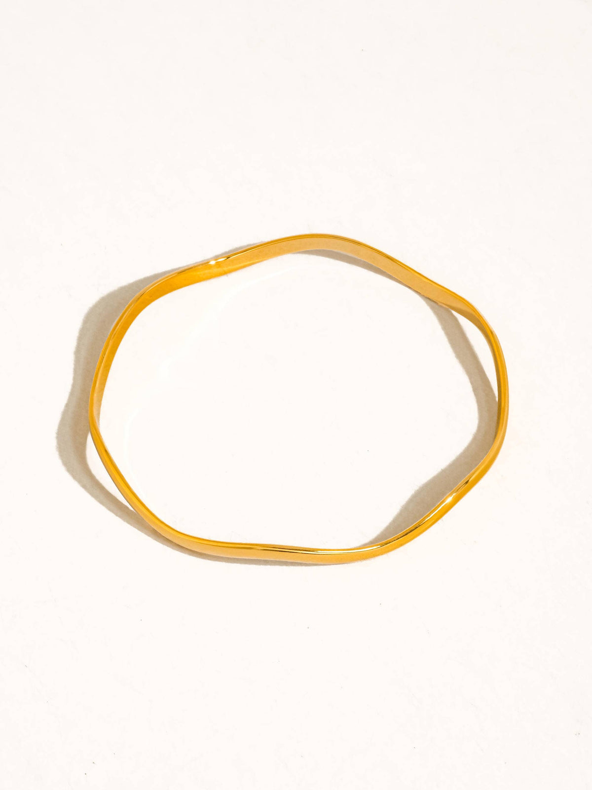 Kennedy Sculptural Wave Bangle Bracelet