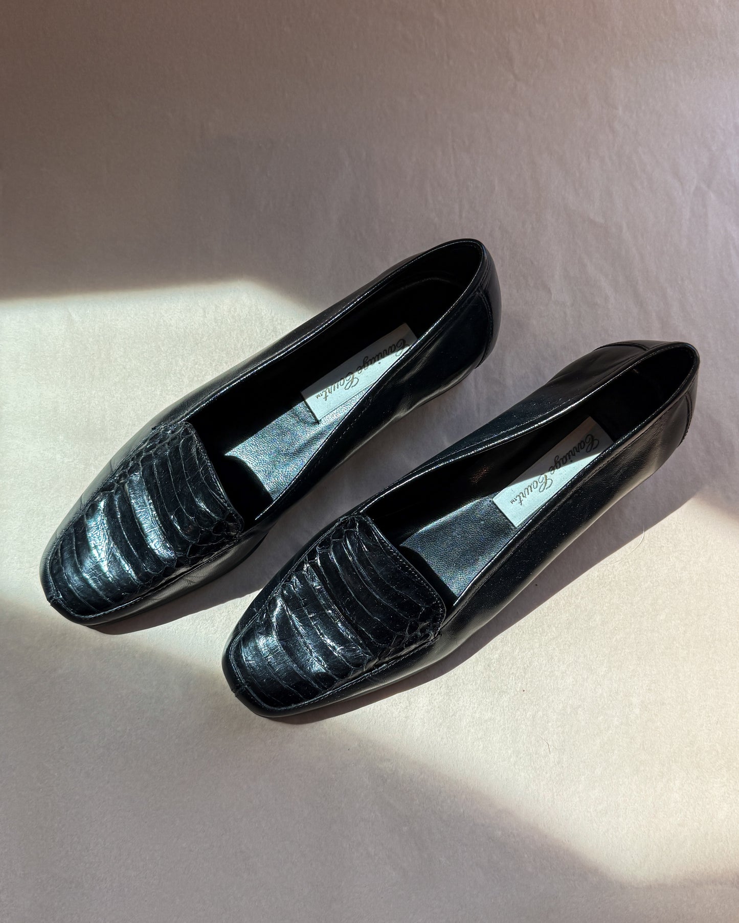 Carriage Court snake loafers