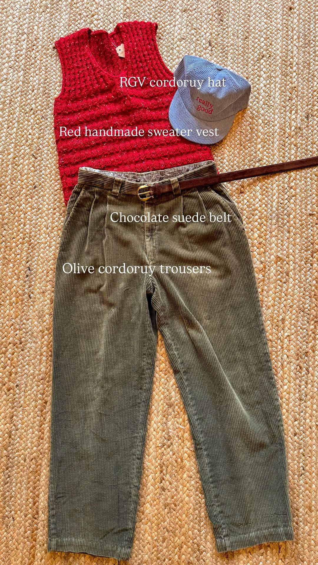 Eagle Pass sage wide wale cords