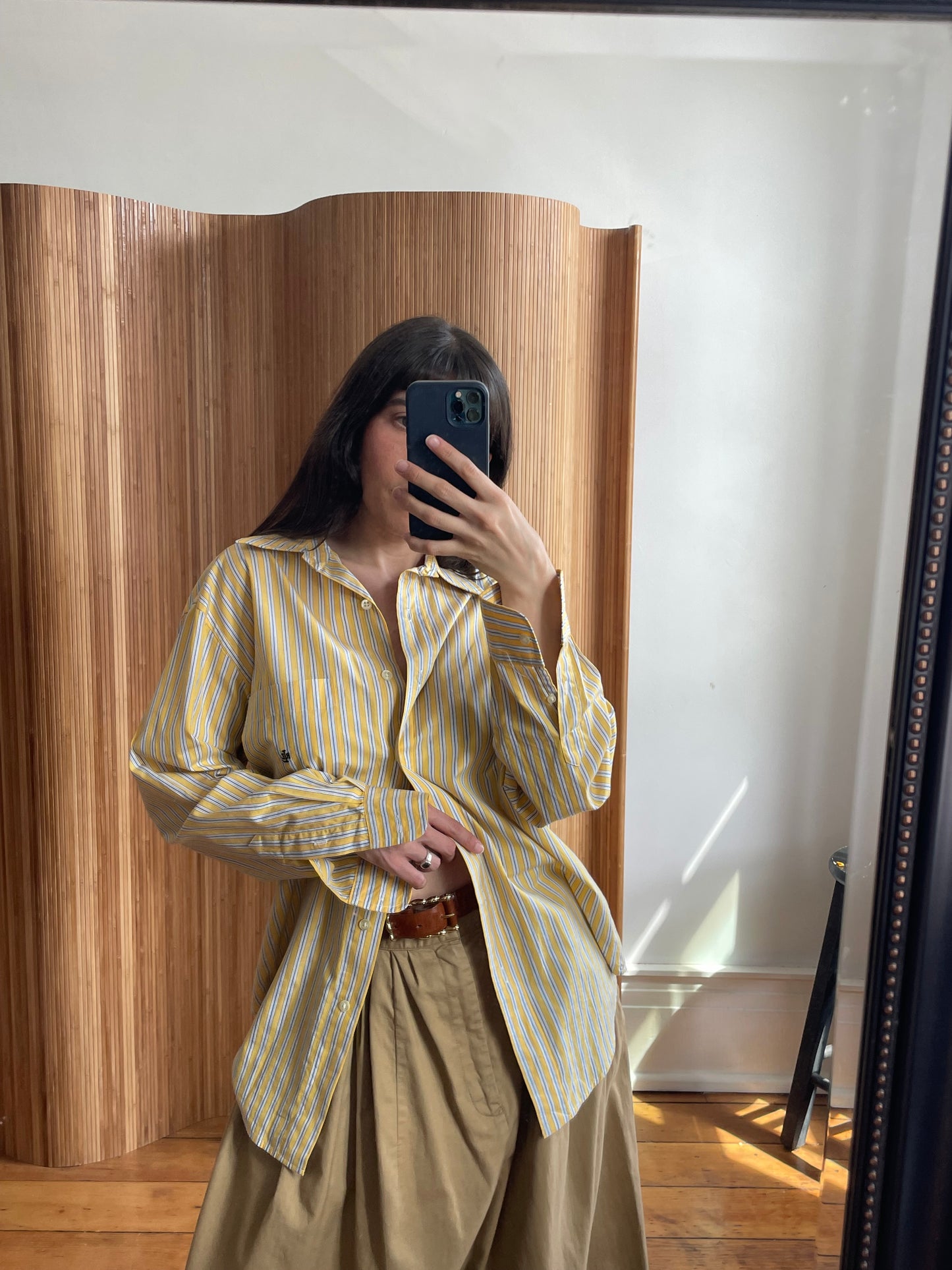 Ralph Lauren yellow striped oxford