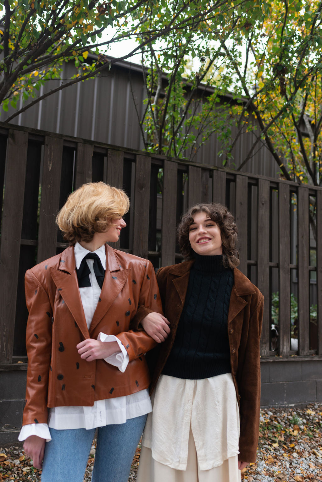 Carole Little cream embossed tunic