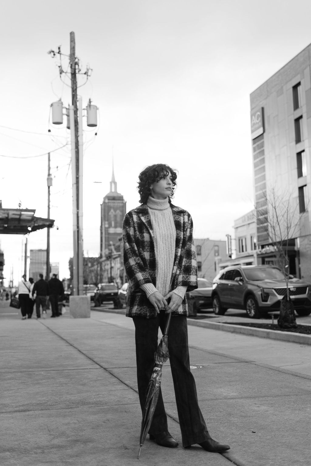 Ralph Lauren brown suede flared pants