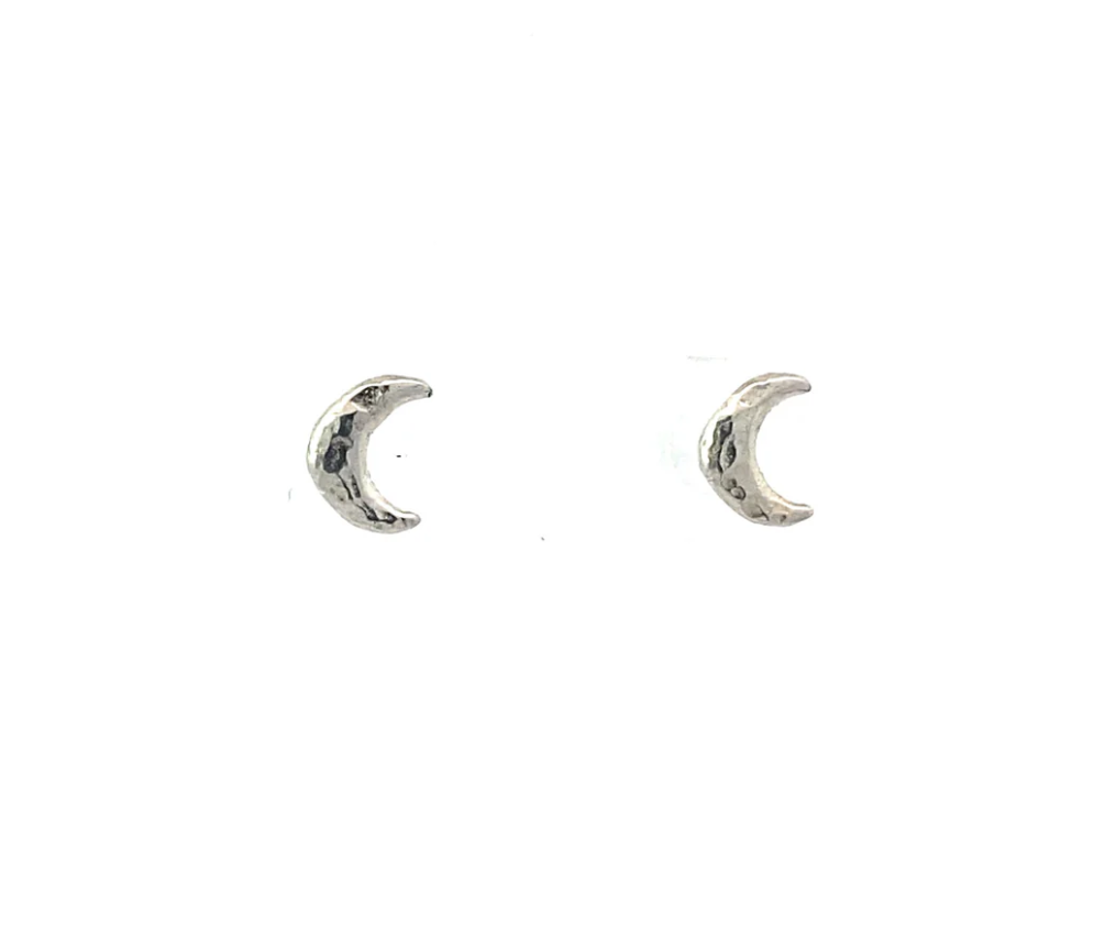 Lackadazee crescent moon stud