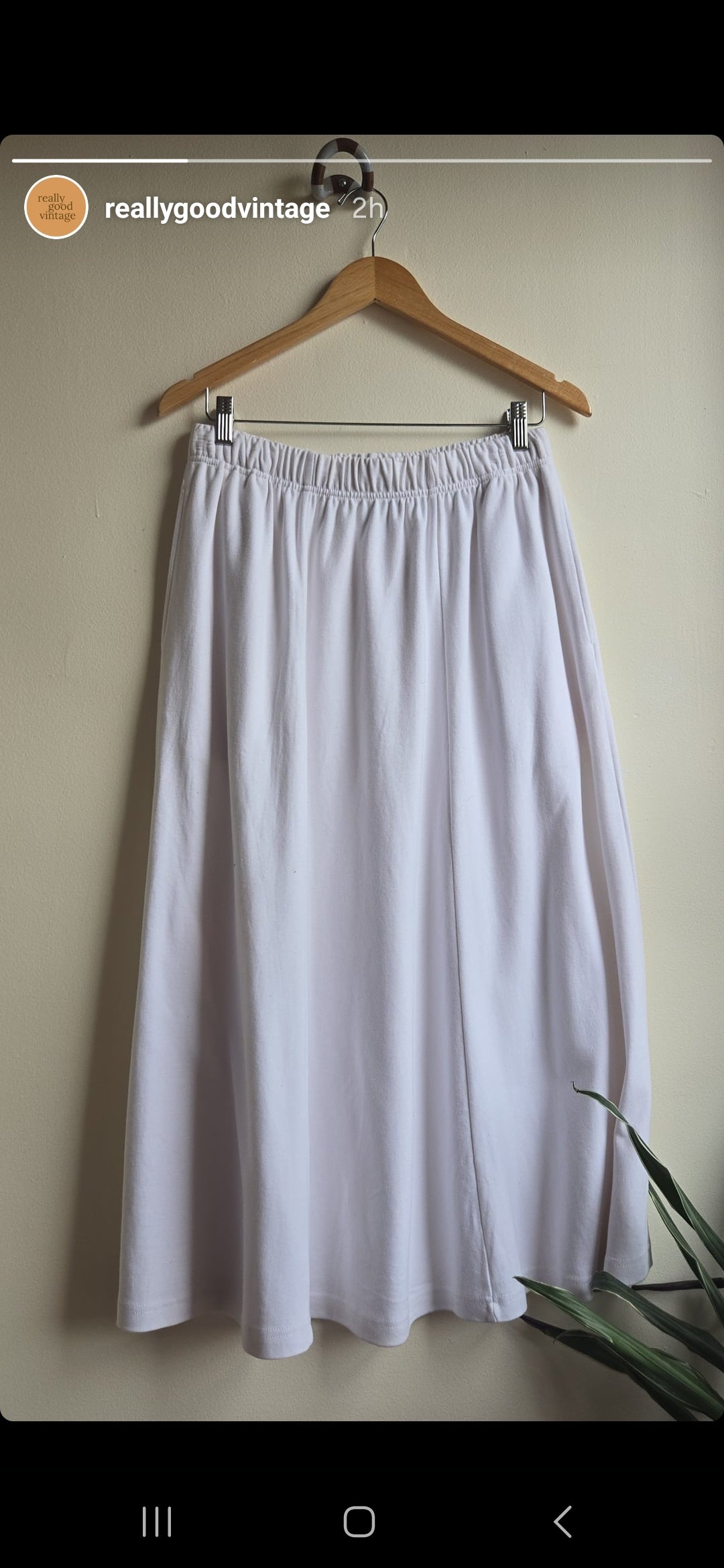 Lisa Ashley white cotton skirt set