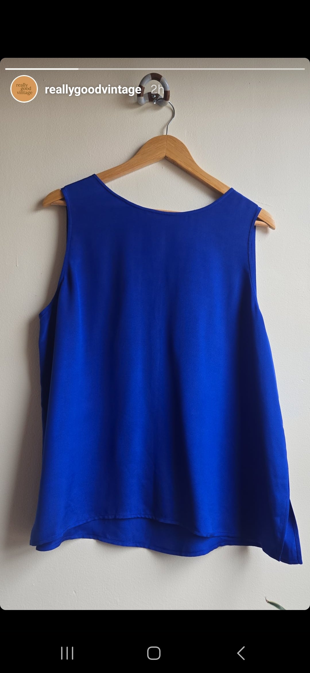 Josephine Chaus cobalt silk pant set