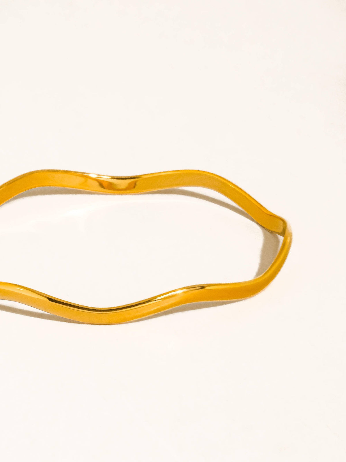 Kennedy Sculptural Wave Bangle Bracelet