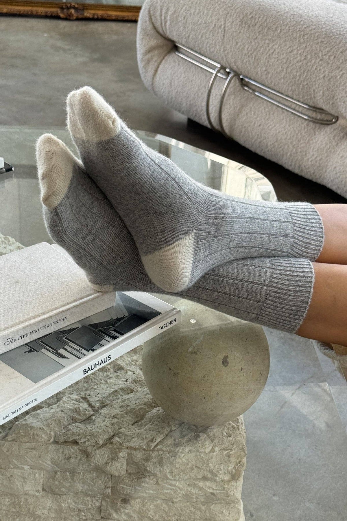 Classic Cashmere Socks: Poppy Red