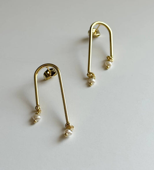Amelie Pearl Drop Earrings