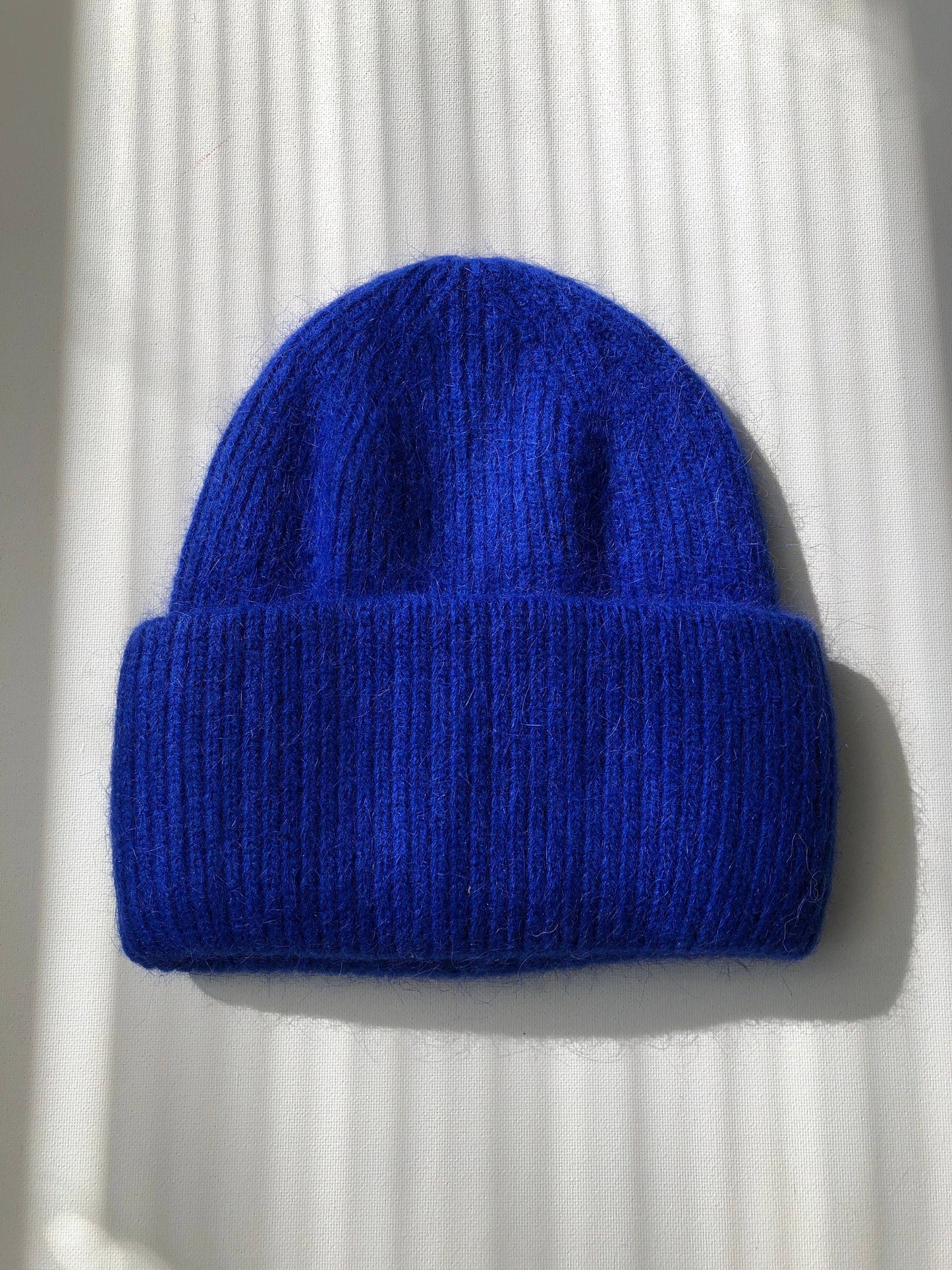 Angora beanie - Royal Blue