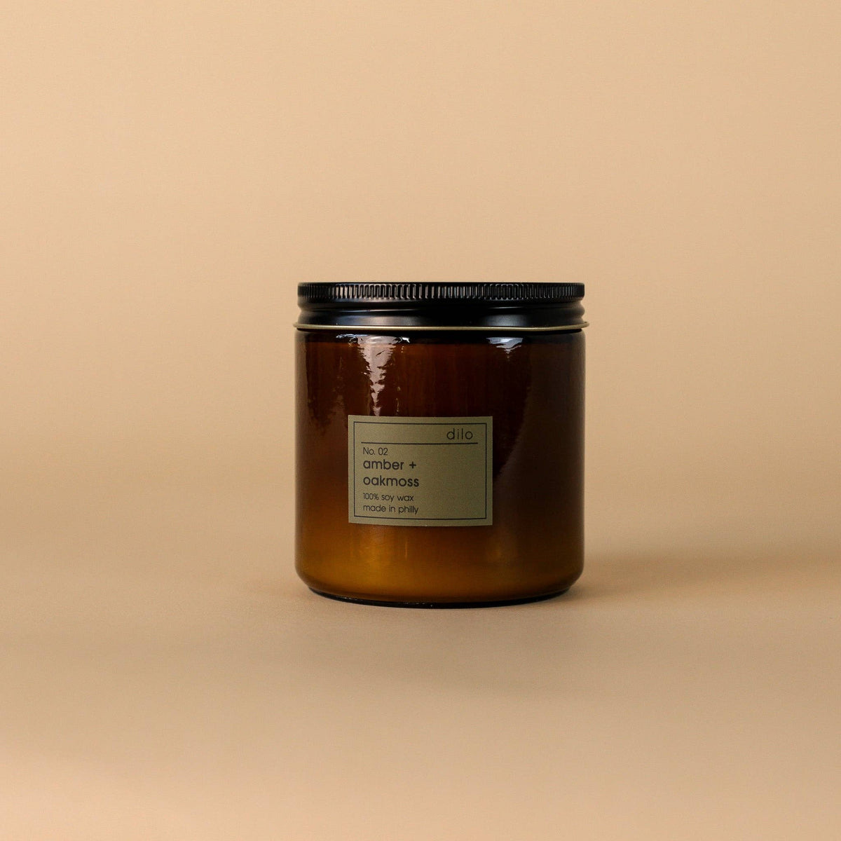 No. 02 - Amber + Oakmoss Candle: 3.5oz