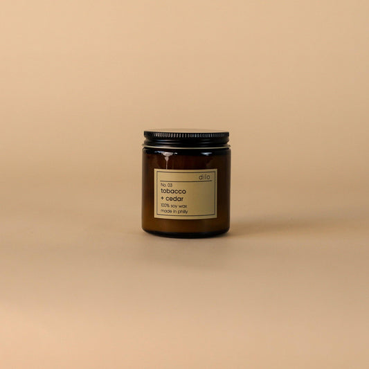 No. 03 - Tobacco + Cedar Candle: 3.5oz