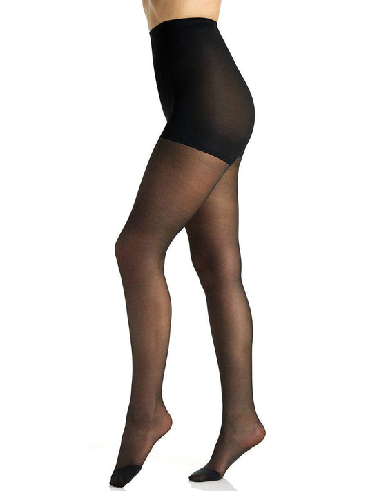 Silky Sheer Light Support Graduated Compression PH - 8101: Fantasy Black / 3-4