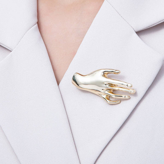 Hand Pin Brooch