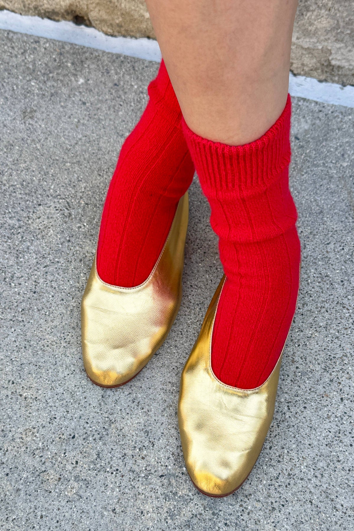 Classic Cashmere Socks: Grey Melange