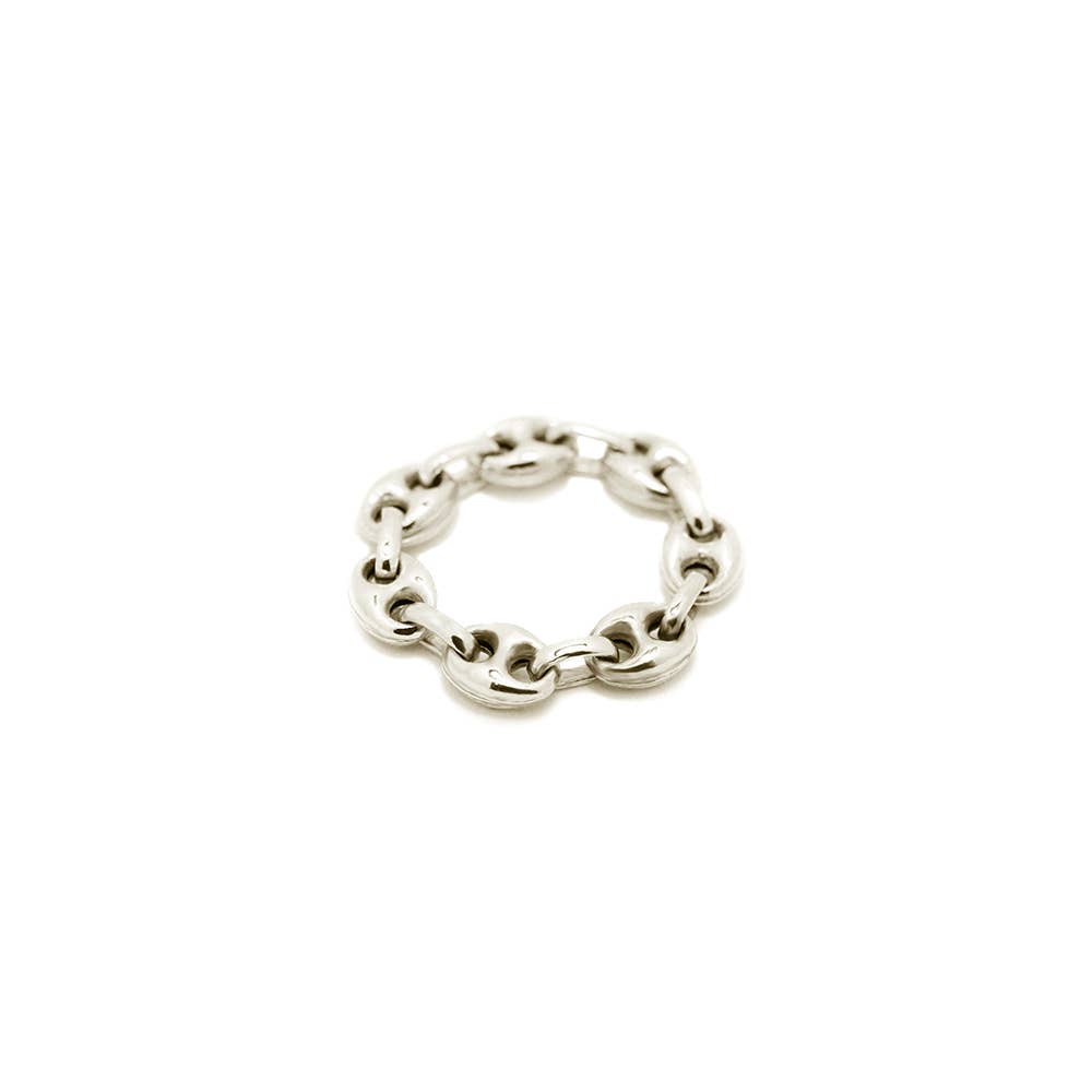 Brizo Chain Ring In Sterling Silver: 9