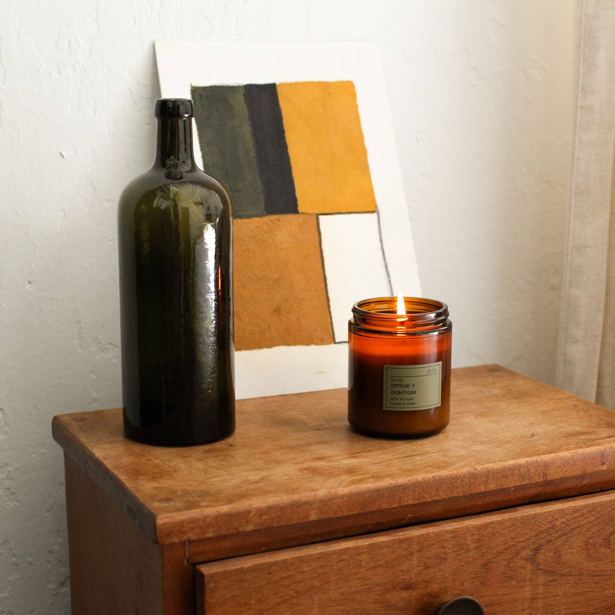 No. 02 - Amber + Oakmoss Candle: 3.5oz