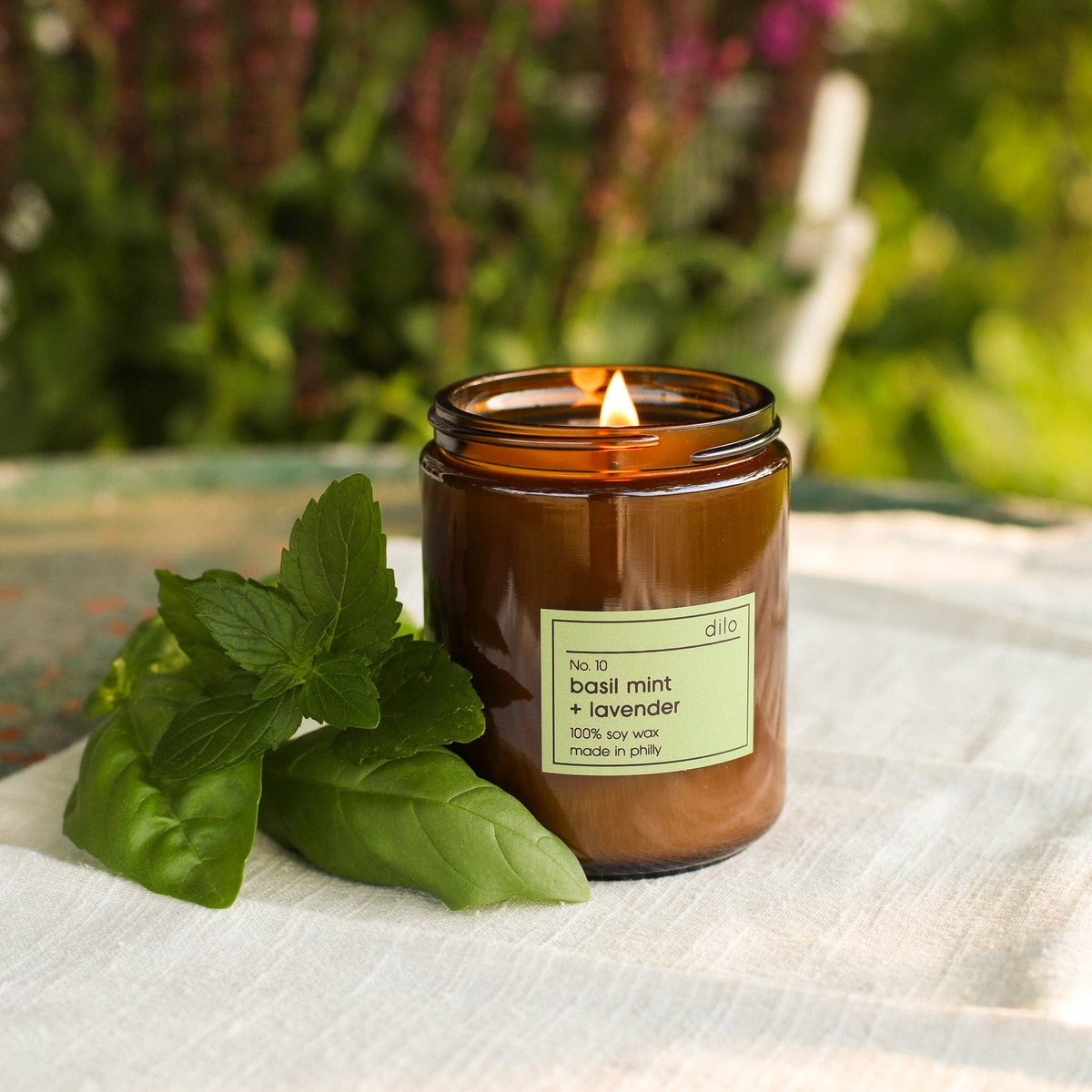 No. 10 - Basil Mint + Lavender Candle: 3.5oz