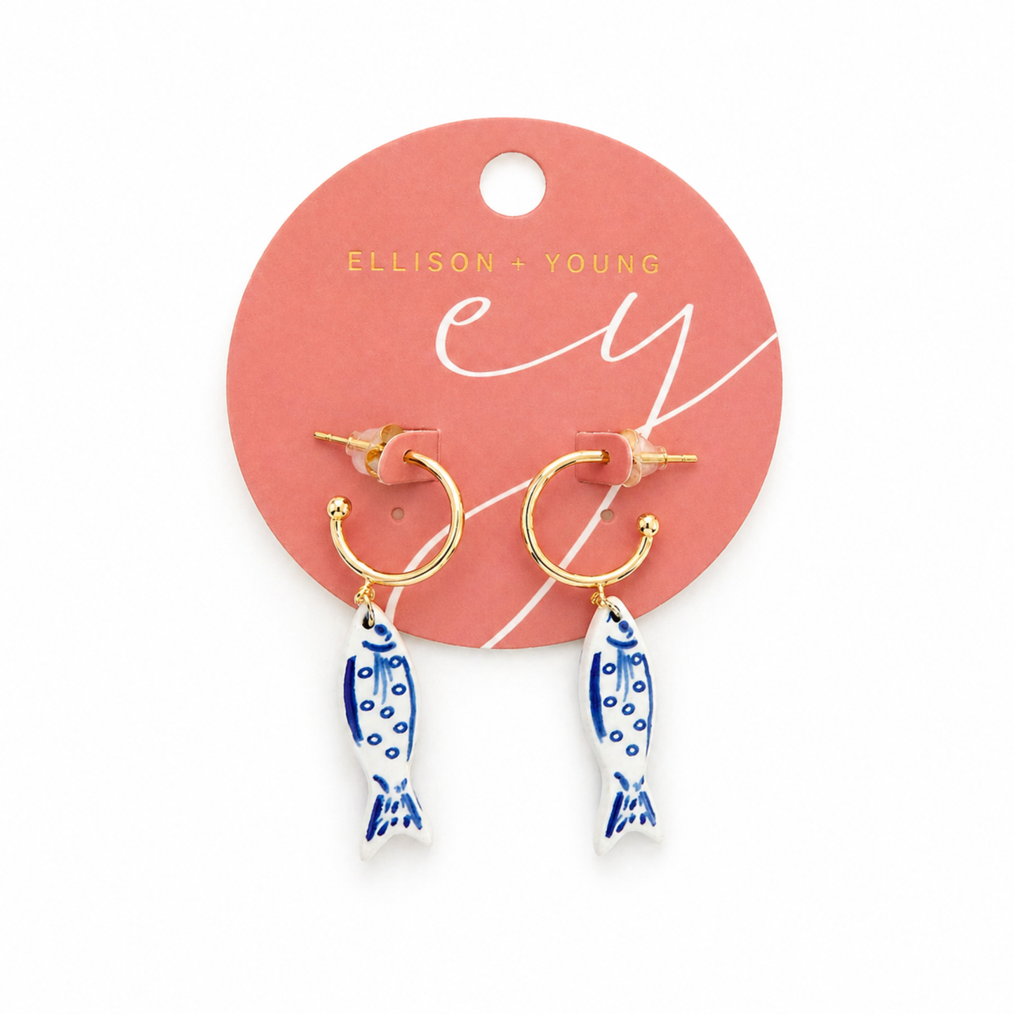Harbor Blue Fish Dangle Earrings