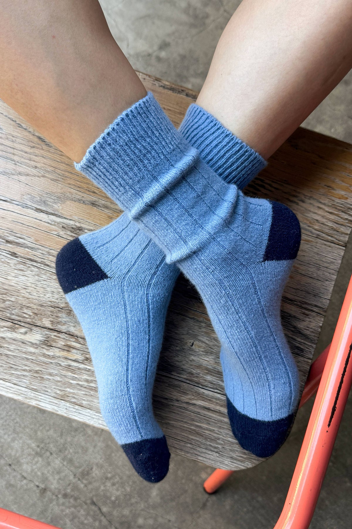 Classic Cashmere Socks: Poppy Red